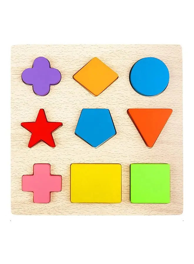 10 Piece Creative Craft Geometric Shape Sorter Educational Learning Toy For Kids - Breeze Arabia