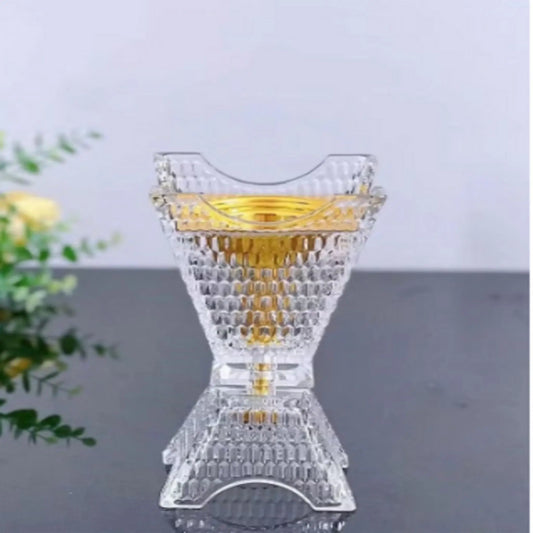 An elegant one-piece crystal incense burner - Breez Shop