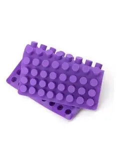 Baking Supplies 88 Cavities Mini Round Small Cheesecake Silicone Molds for Chocolate Clover Jelly Candy Ice Mold Purple 11.76x11.22x0.8inch - Breez Shop
