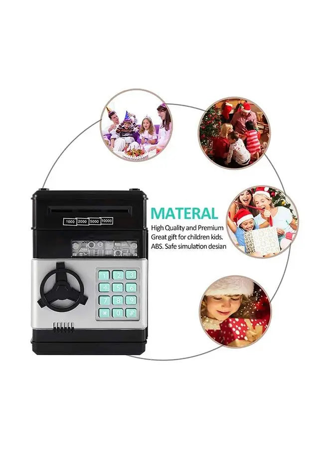 Electronic Money Saving Box With Password Unique Detailed Design Durable - Breez Shop