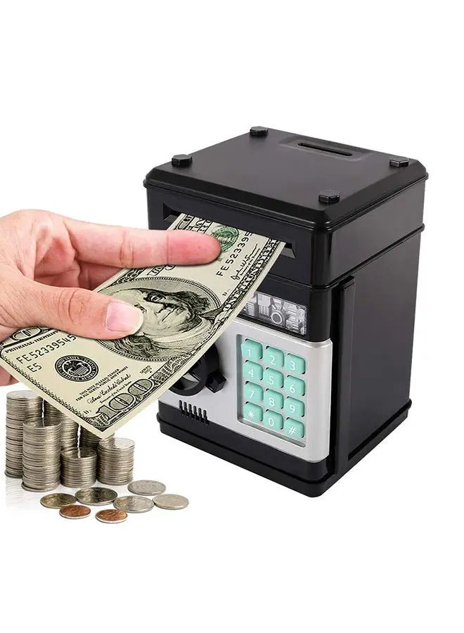 Electronic Money Saving Box With Password Unique Detailed Design Durable - Breez Shop