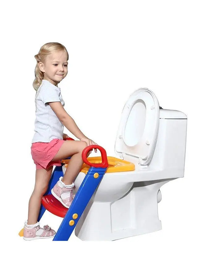 Portable Folding Trainer Toilet Potty Training Ladder Chair For Children - Breeze Arabia