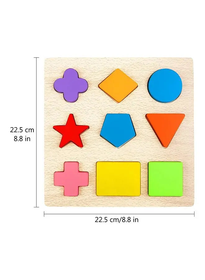 10 Piece Creative Craft Geometric Shape Sorter Educational Learning Toy For Kids - Breeze Arabia