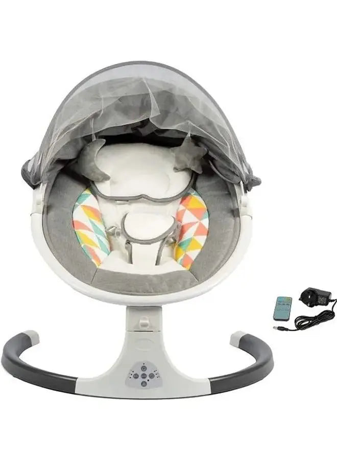 Baby Durable Electric Portable Rocking Bouncer Chair With Hanging Toys For Children - Breeze Arabia