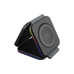 Baykron Foldable Wireless Charger Black Color - Breeze Arabia