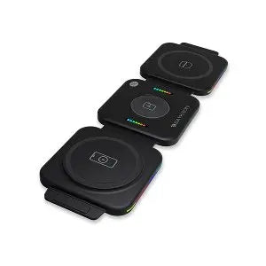 Baykron Foldable Wireless Charger Black Color - Breeze Arabia