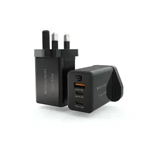 Baykron Wall Charger GAN 65 UK Plug With 3 USB Ports - Breeze Arabia