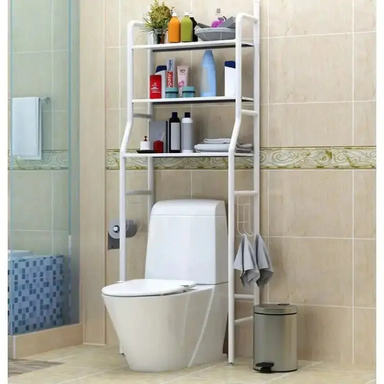 Over Toilet Storage Bathroom Shelving White - Breeze Arabia