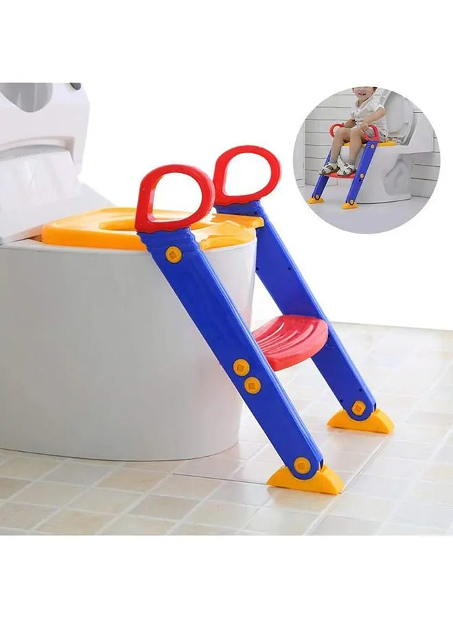 Portable Folding Trainer Toilet Potty Training Ladder Chair For Children - Breeze Arabia