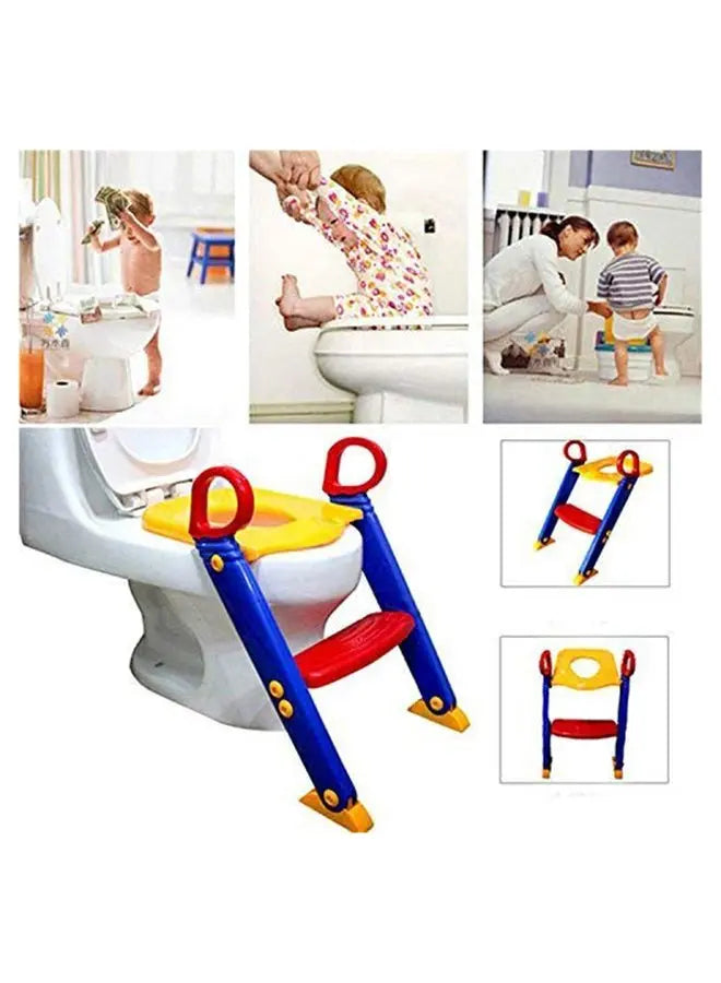 Portable Folding Trainer Toilet Potty Training Ladder Chair For Children - Breeze Arabia