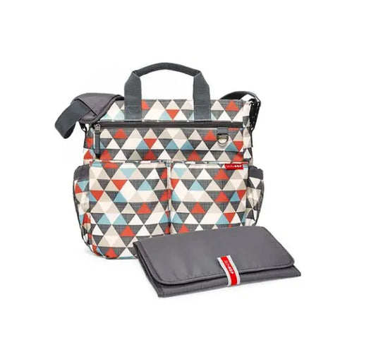 Skip Hop Duo Signature Daiper Bag Triangles diaper bag/ New Mother Essentials - Breeze Arabia