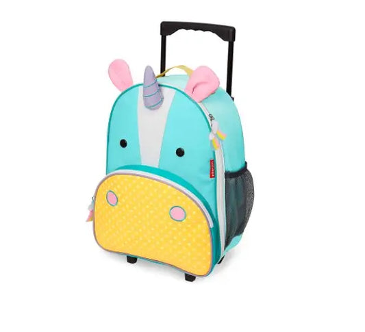 Skip Hop Zoo Kids Rolling Luggage Bag Unicorn /Owl/ Monkey/ Ladybug / Giraffe - Breeze Arabia